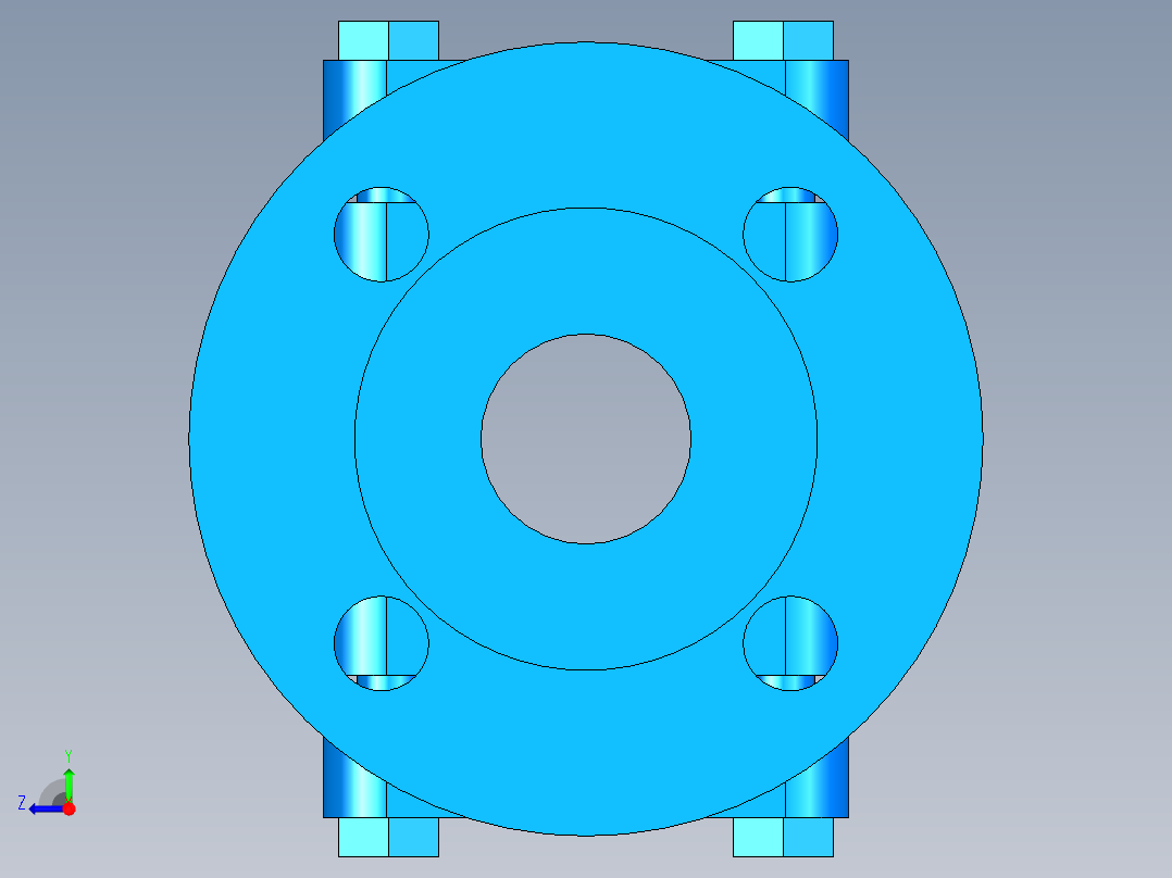 阀门模型-DN40___右视图