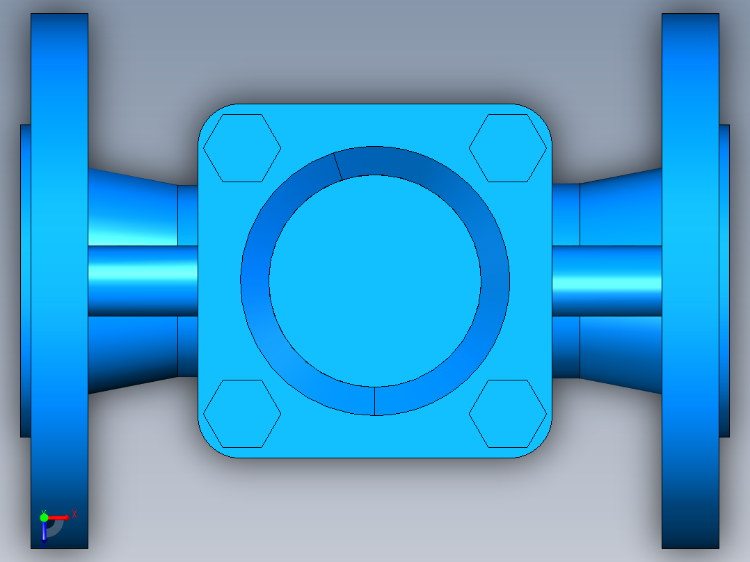 阀门模型-DN40___俯视图