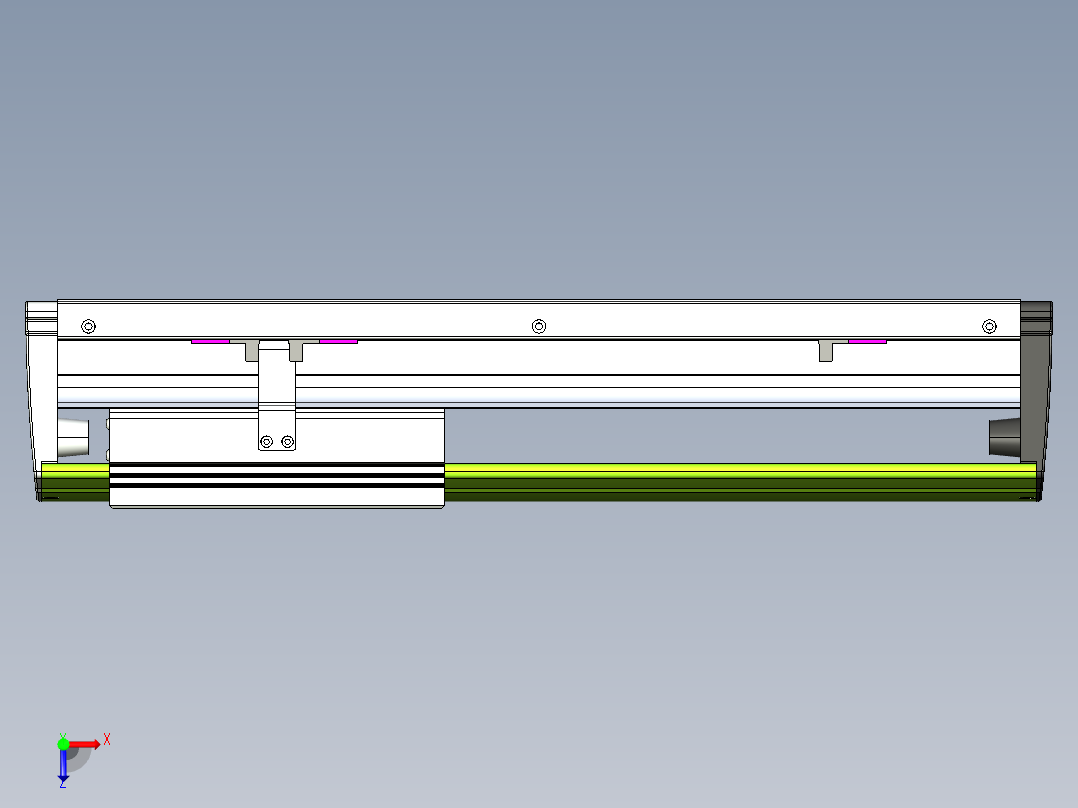 威洛博VL系列直线电机模组-VL22H2-S250俯视图