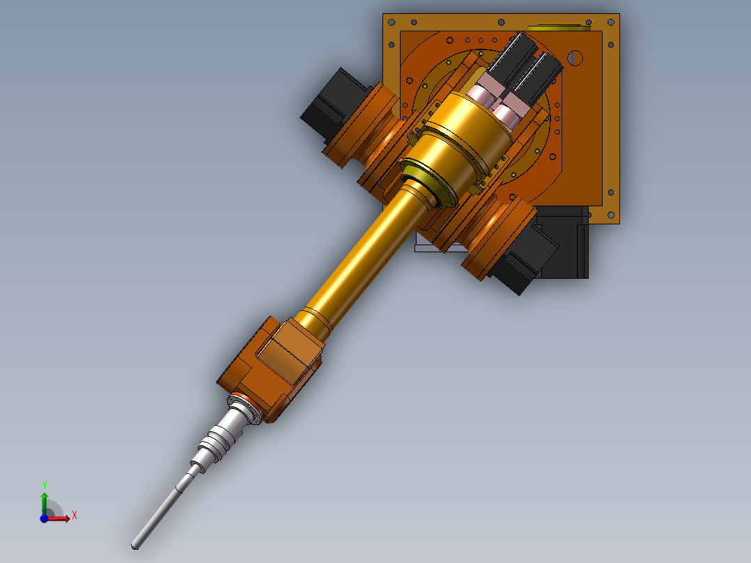 焊接机器人结构设计与分析前视图