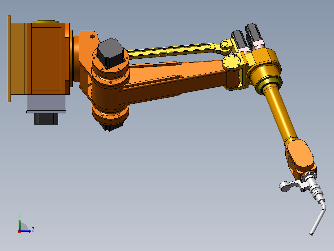 焊接机器人结构设计与分析左视图