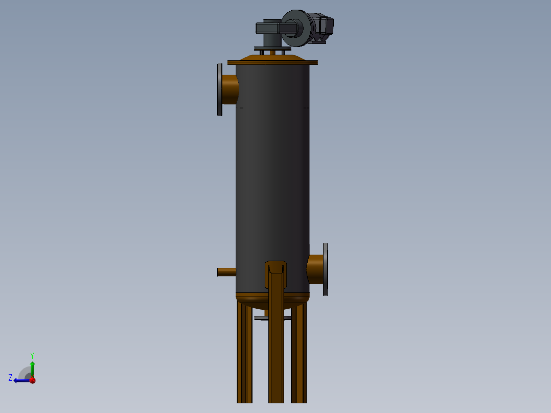 污水杂质过滤器右视图
