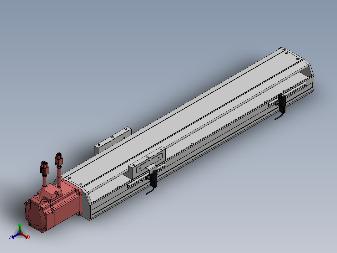 精密模组MY120-T10-350L-BC-P20B-C4-C正等轴测图