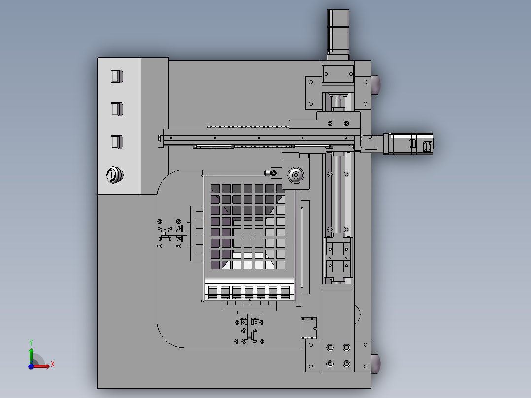 半自动打磨机前视图