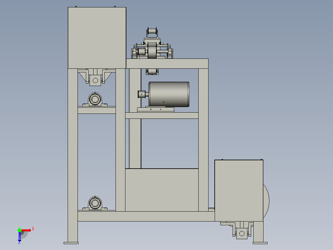 清洗机总图俯视图