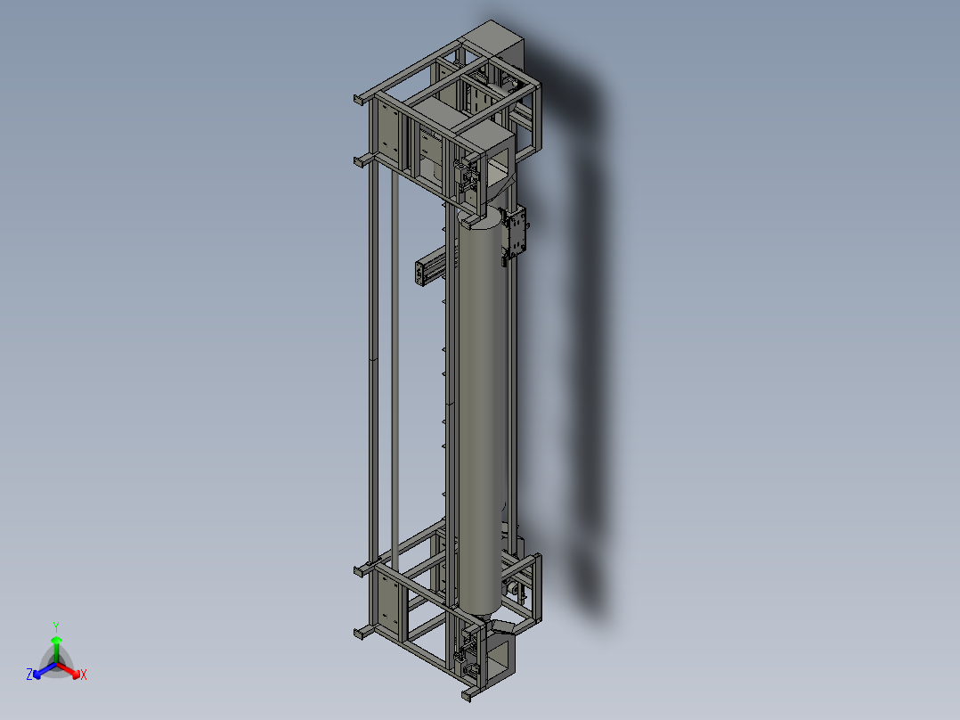 清洗机总图正等轴测图
