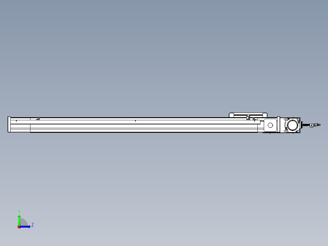 威洛博LB.GB同步带传动--欧规系列LB6A-L65-S900-BL左视图