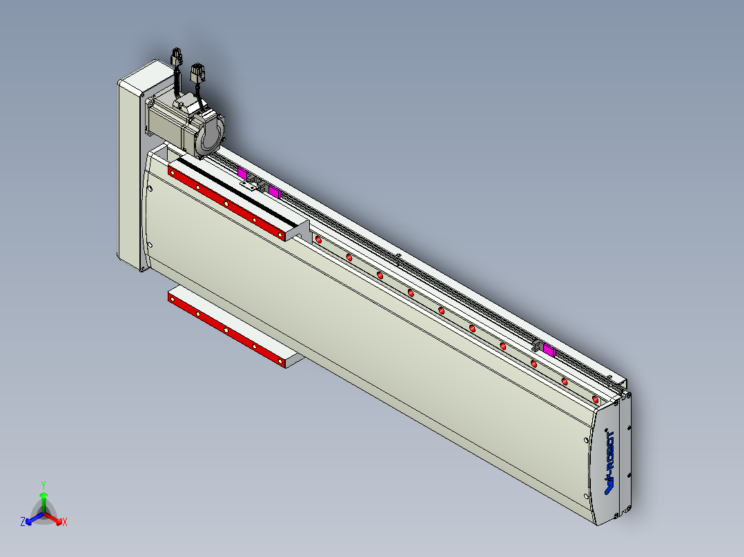 威洛博QF系列模组QF20-Lxx-C-S540-BR-ZP40-C3正等轴测图