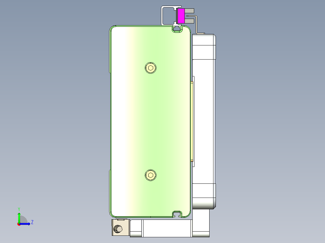威洛博LC系列3d模型模组2LC17E2Y-S900左视图