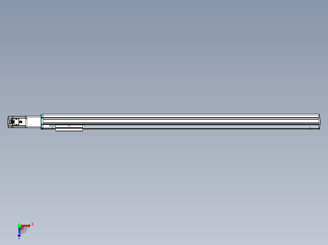 VF丝杆传动-一般环境VF14-Lxx-C-S1150-BC-ZP40-C3俯视图