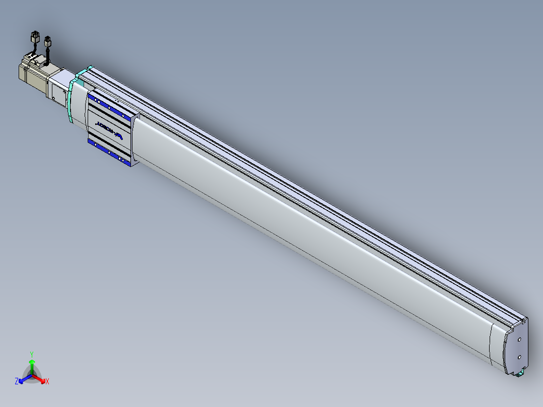 VF丝杆传动-一般环境VF14-Lxx-C-S1150-BC-ZP40-C3正等轴测图