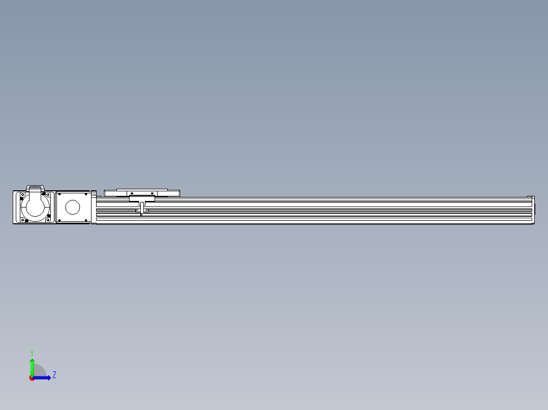 同步带全封闭直线模组TPA-HCB-110D-90-L650-ML-C-P40-N3左视图