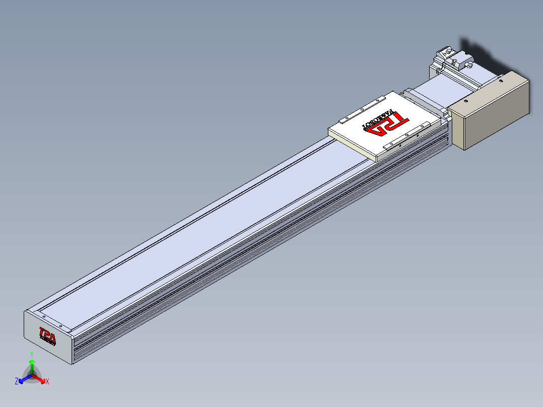 同步带全封闭直线模组TPA-HCB-110D-90-L650-ML-C-P40-N3正等轴测图