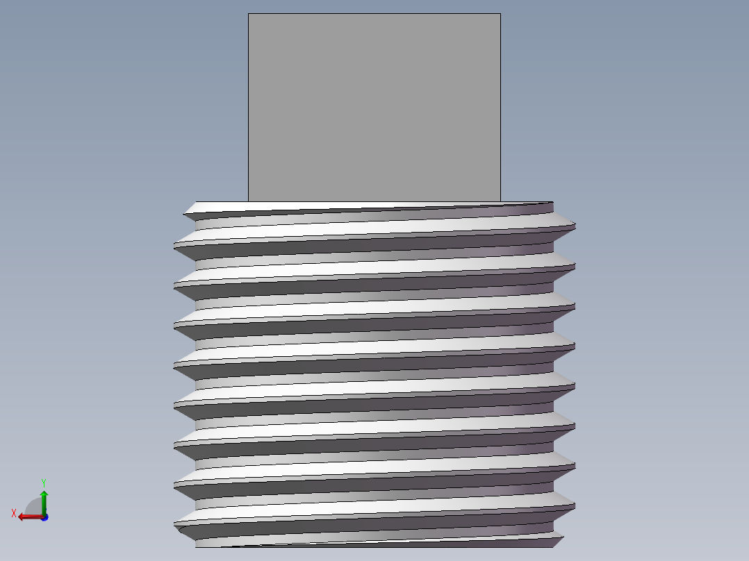 四角塞头 DN8后视图