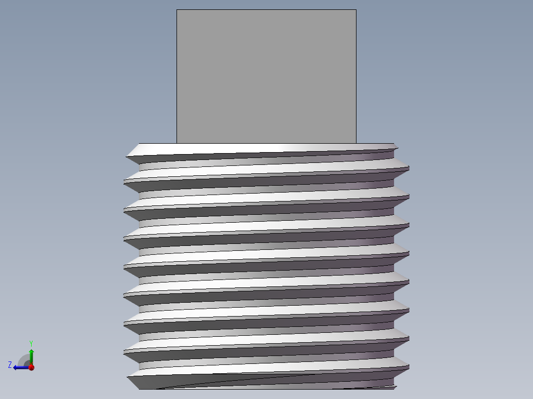 四角塞头 DN8右视图