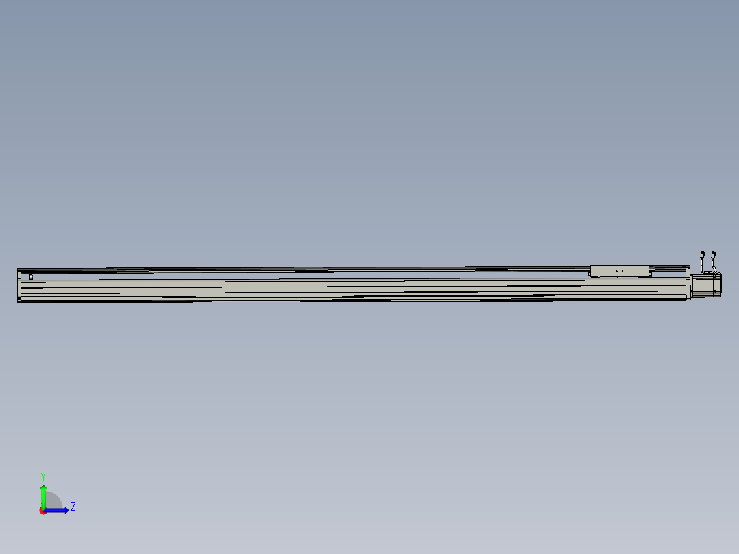 东锦丝杆传动-直线滑台模组DH210-C-L10-S2000-BC-P750W-C3.STEP左视图