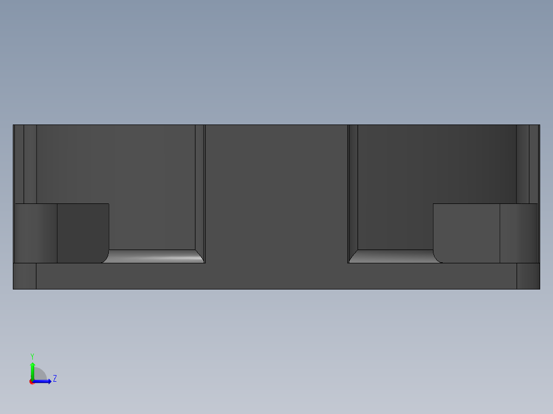 fan电脑主机CPU风扇简易模型3D图纸 Solidworks设计左视图