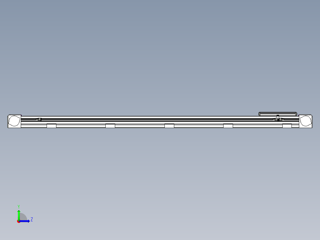 同步带滑台-欧规B8-L176-S1600-L-ZP40-D3-N5左视图