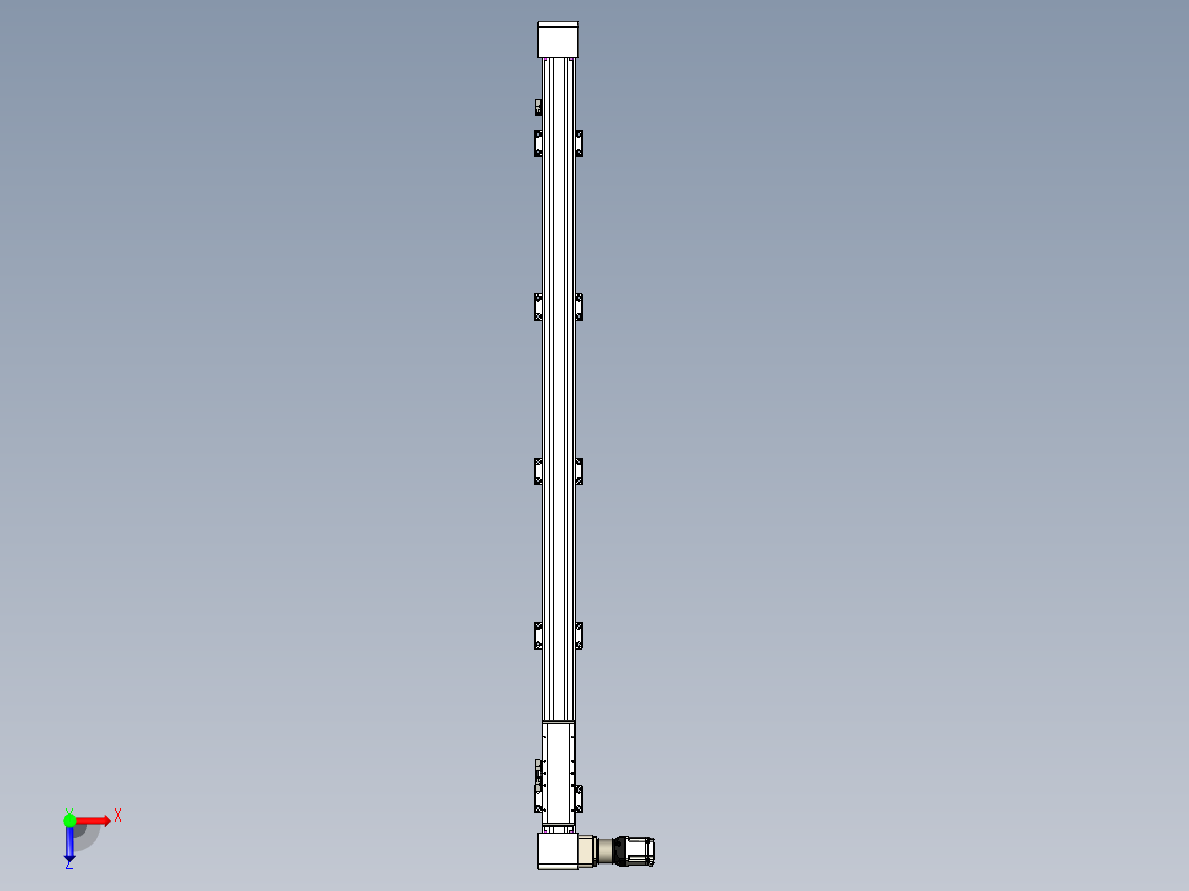 同步带滑台-欧规B8-L176-S1600-L-ZP40-D3-N5俯视图