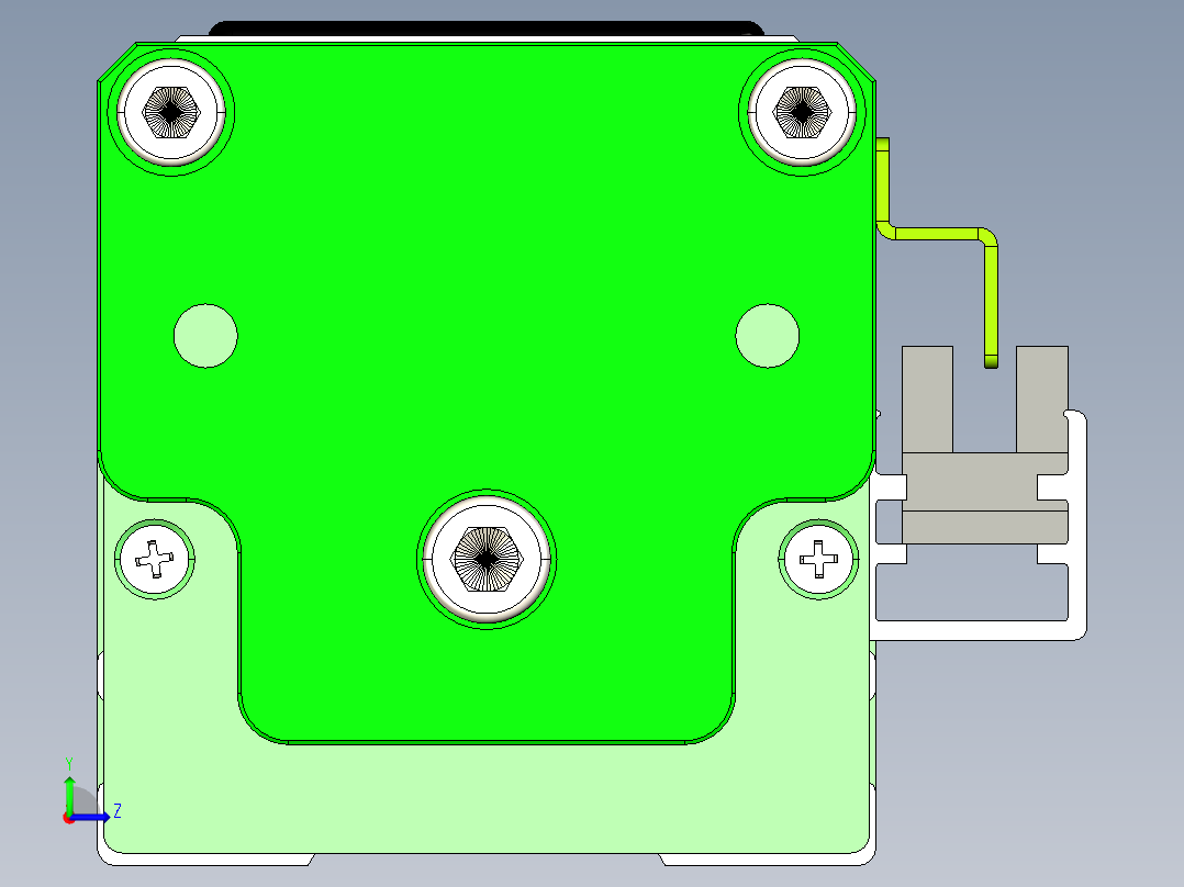威洛博LES小滑台LES25-Lxx-S50-BC左视图