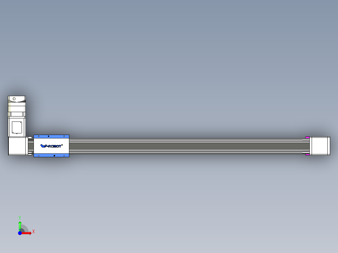 威洛博LB.GB同步带传动--欧规系列GB8-L192-S1200-BR-P75-K前视图