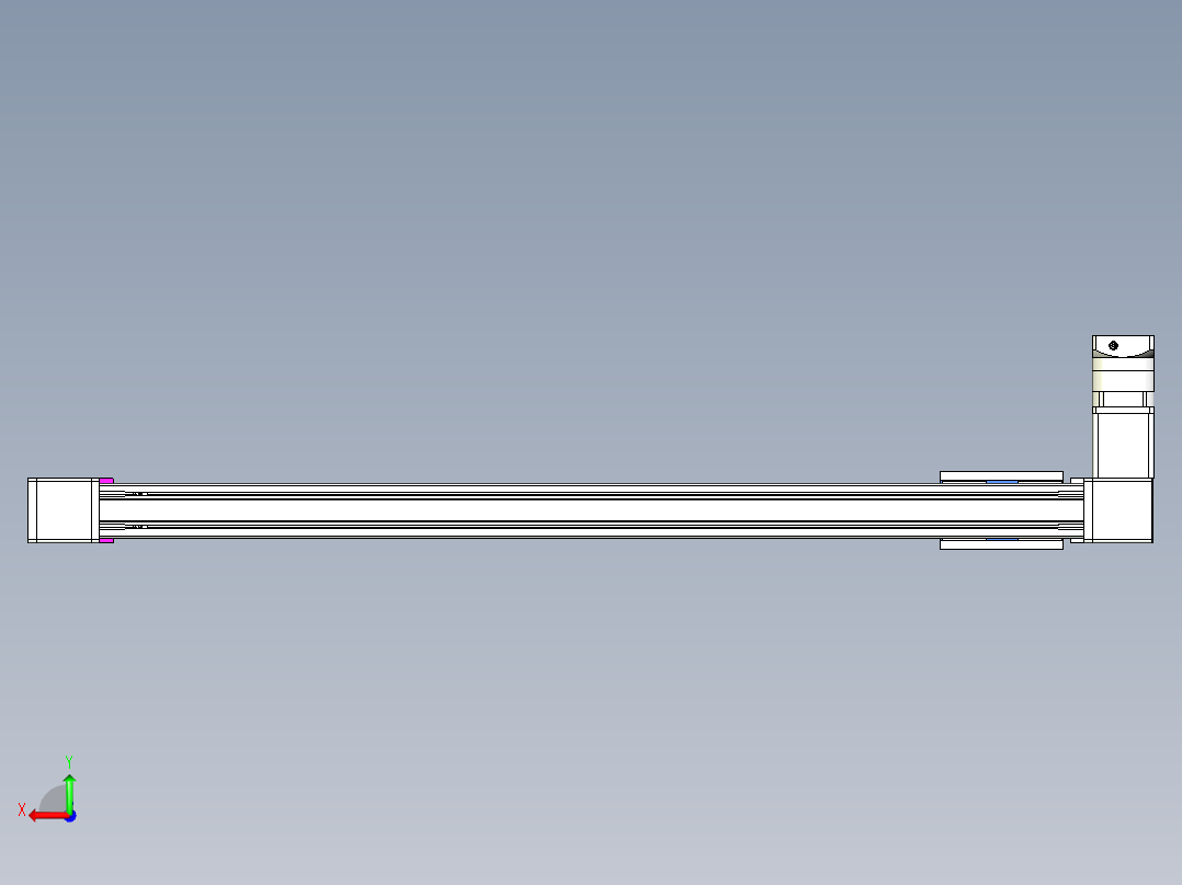 威洛博LB.GB同步带传动--欧规系列GB8-L192-S1200-BR-P75-K后视图