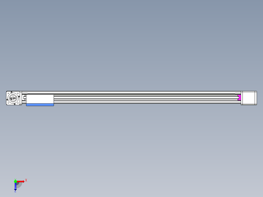 威洛博LB.GB同步带传动--欧规系列GB8-L192-S1200-BR-P75-K俯视图