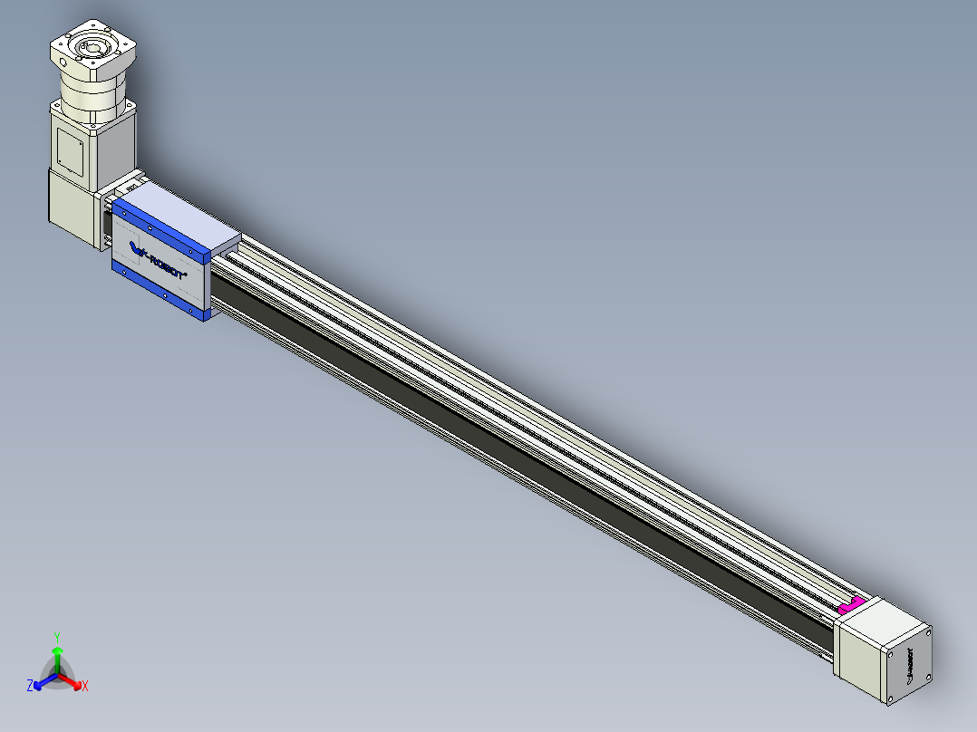 威洛博LB.GB同步带传动--欧规系列GB8-L192-S1200-BR-P75-K正等轴测图