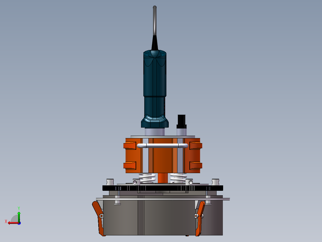 管件坡口机后视图