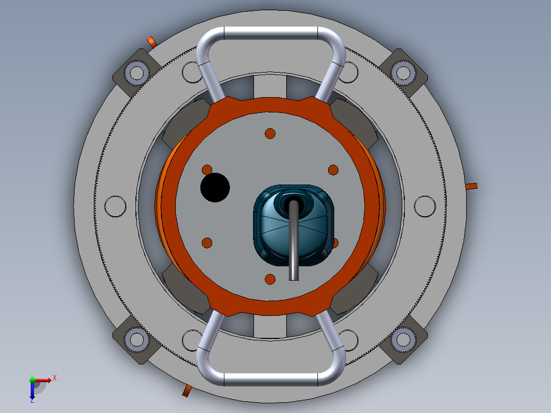 管件坡口机俯视图