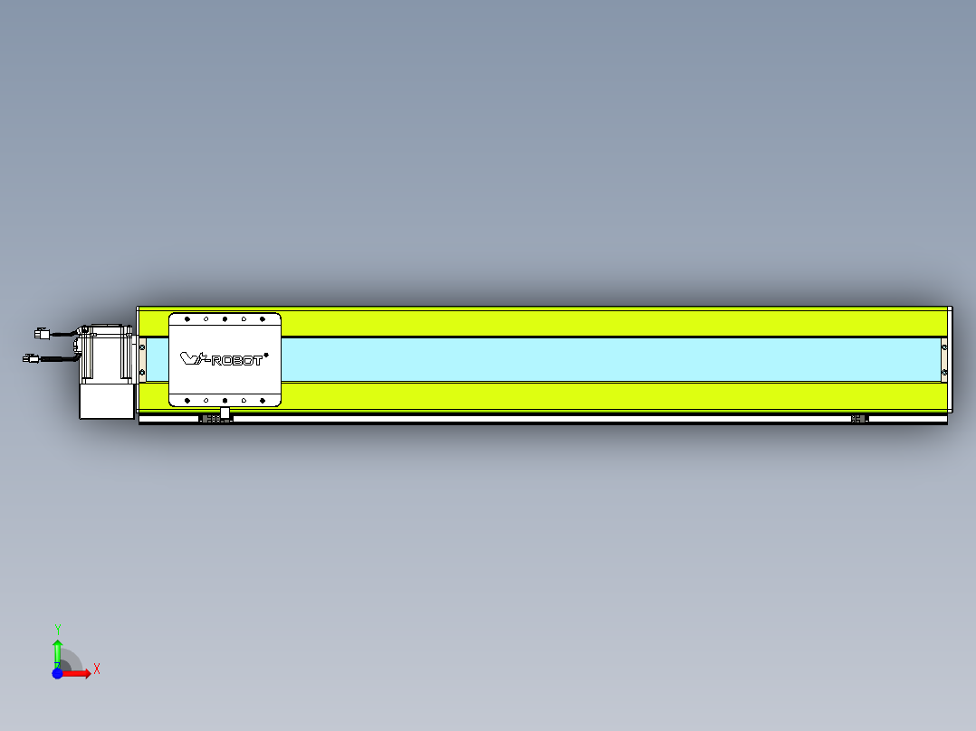威洛博VBC同步带传动一无尘环境VBC17-L45-S1000-BLU-ZP75-C3前视图