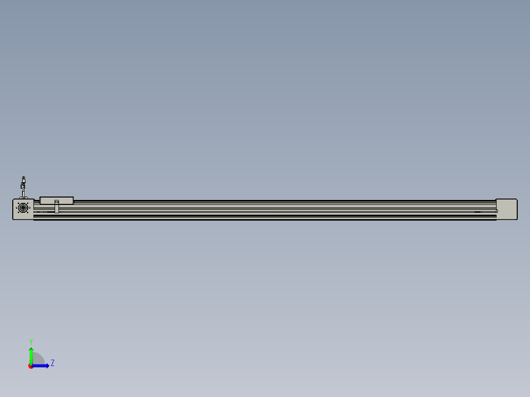 威洛博直线电机模组EB6-L140-S1600-R-P40-MS3左视图