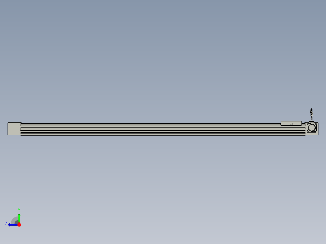 威洛博直线电机模组EB6-L140-S1600-R-P40-MS3右视图