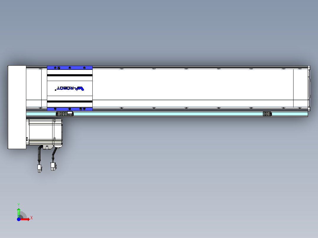 VF丝杆传动-一般环境VF14-Lxx-C-S600-BL-ZP75-C3前视图