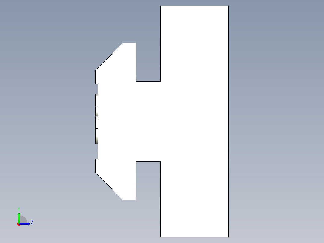 型材-BR 6MM FLAT-TEE SLIDER KJN523213左视图