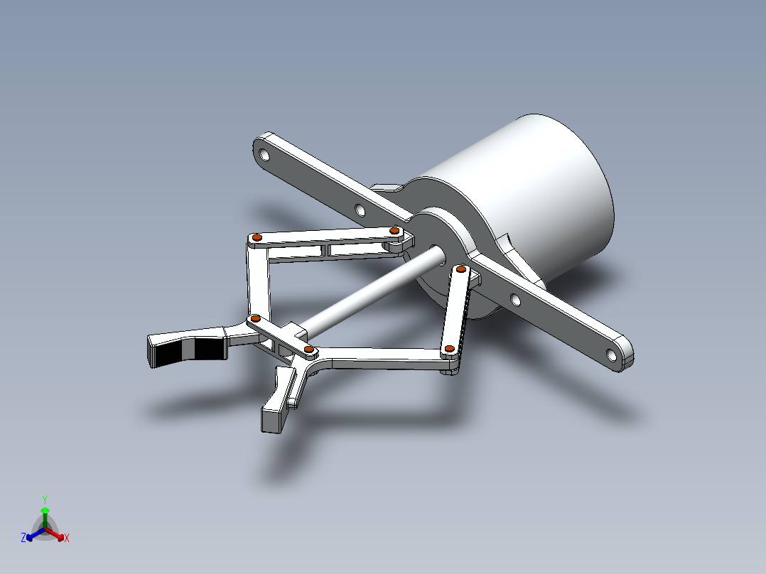 机器人夹持器正等轴测图