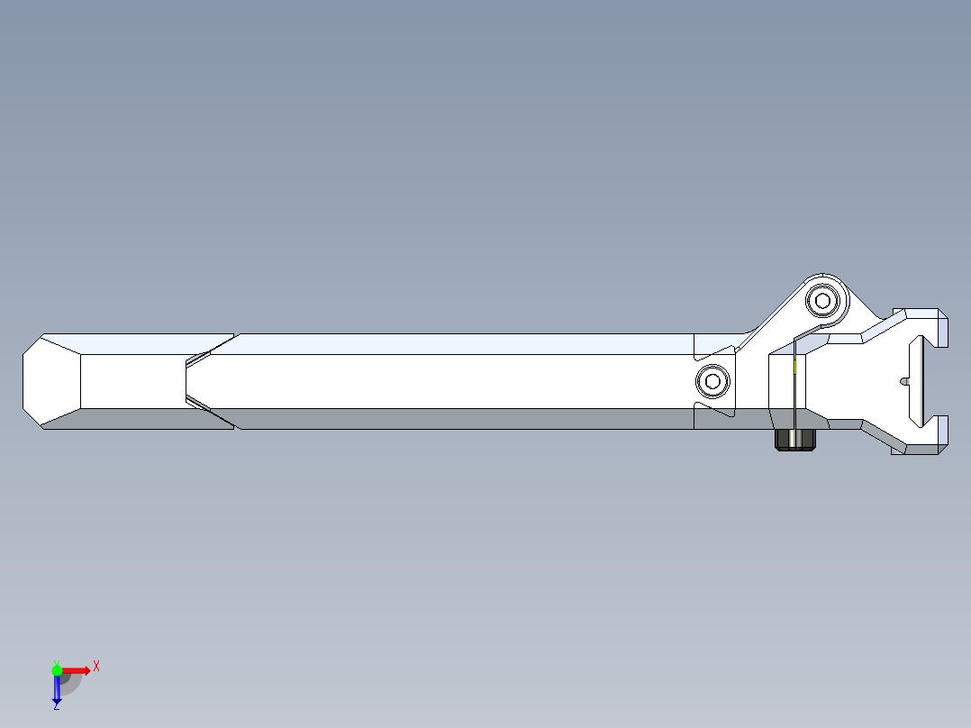 折叠支架俯视图