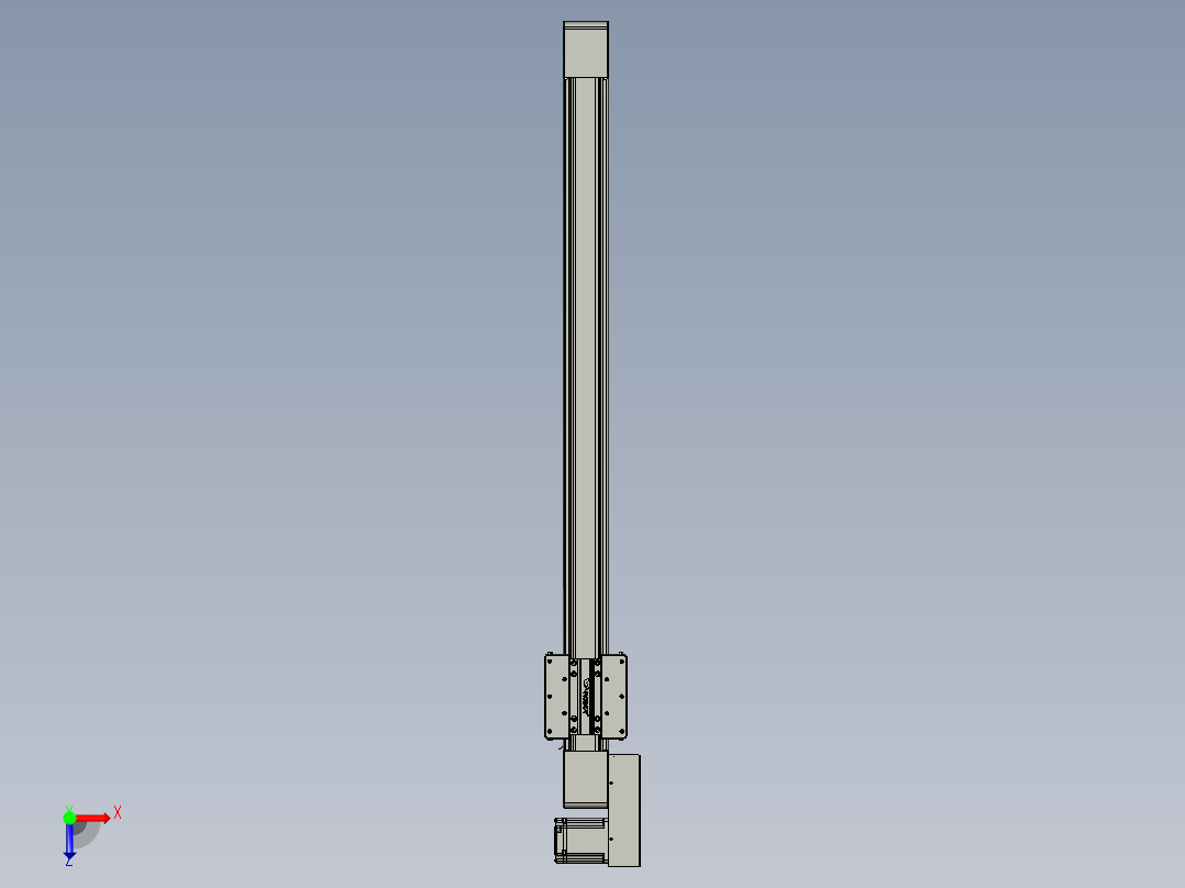 威洛博直线电机模组EB8-L100-S1000-BL-P75-MS3俯视图