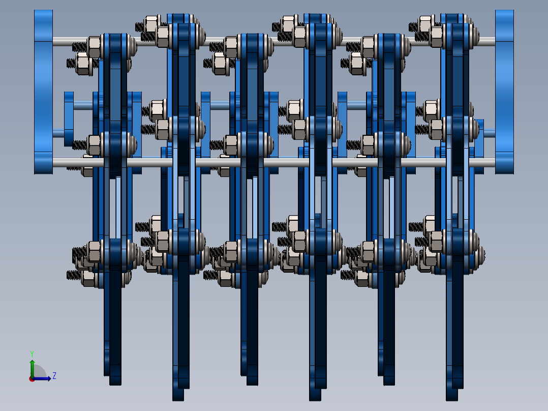 仿风力仿生兽机构左视图