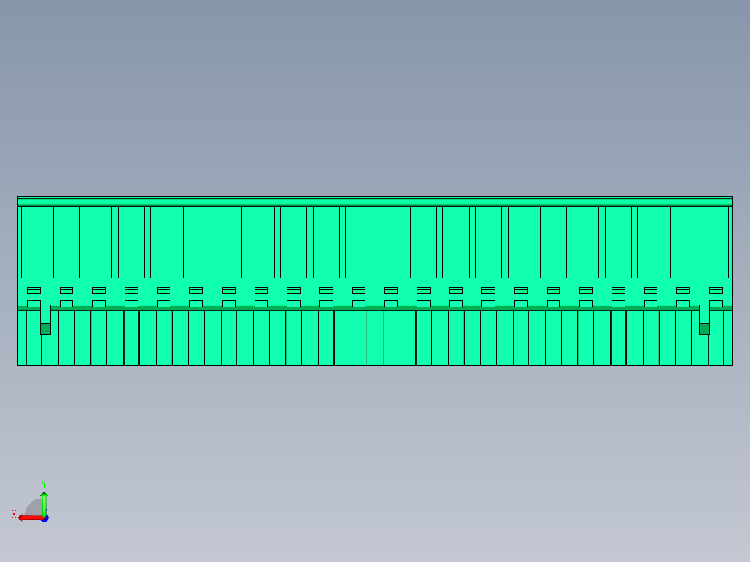 DEGSON 2EDG 系列 5.0mm 可插拔接线端子组-2EDGKB-5.0-22P-14-00AH后视图