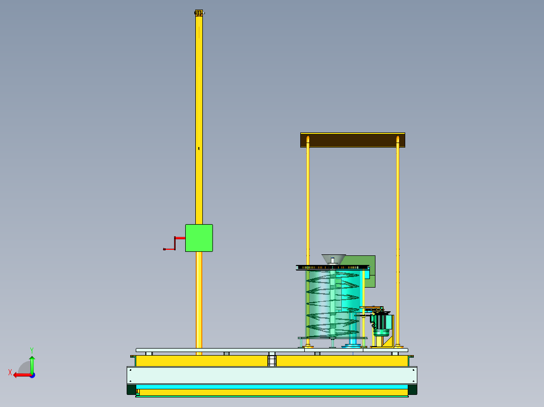 摊铺机机架后视图