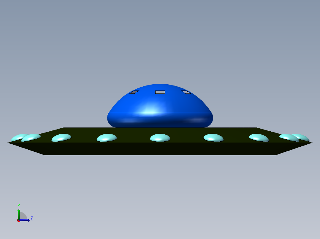 外星飞船13左视图