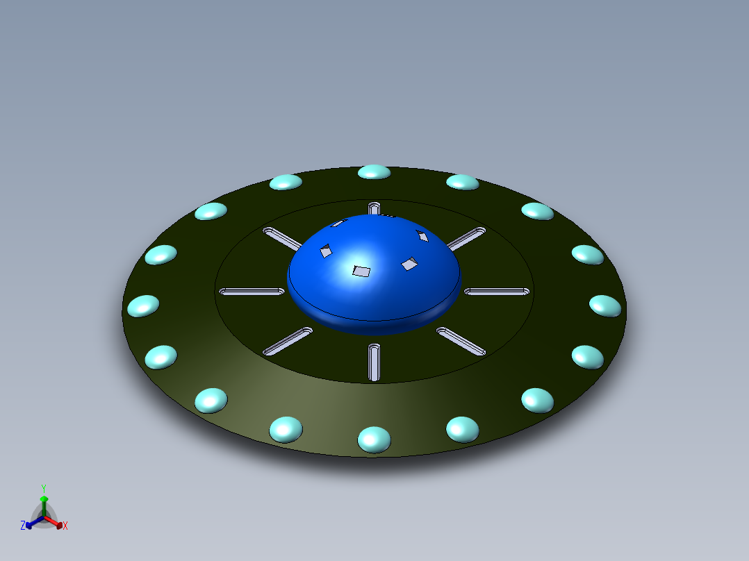 外星飞船13正等轴测图