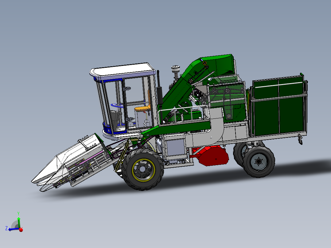 玉米收获机SolidWorks设计==302098=1500