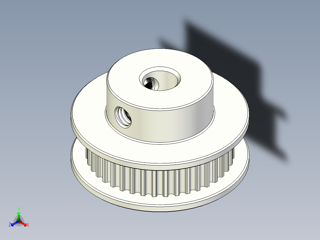 2GT滑轮，BF型，40齿，外径30毫米；6mm和10mm皮带宽度；6毫米、8毫米和10毫米孔径