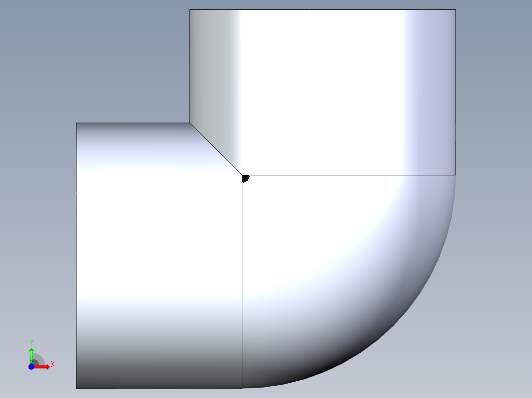 CPVC管件07-Sch80_90Elbow_FPTxFPT_9808-012_1.25in前视图