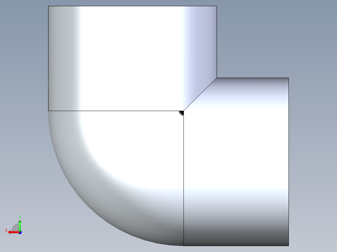 CPVC管件07-Sch80_90Elbow_FPTxFPT_9808-012_1.25in后视图