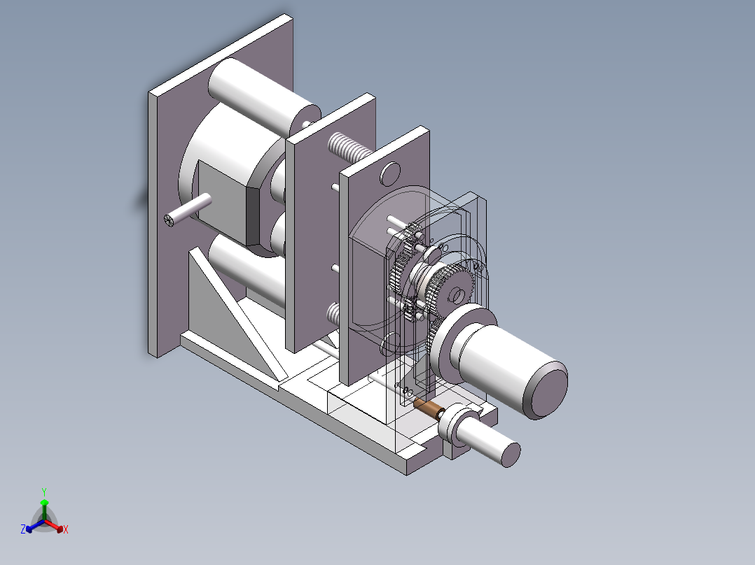 螺丝自动拧紧装置正等轴测图