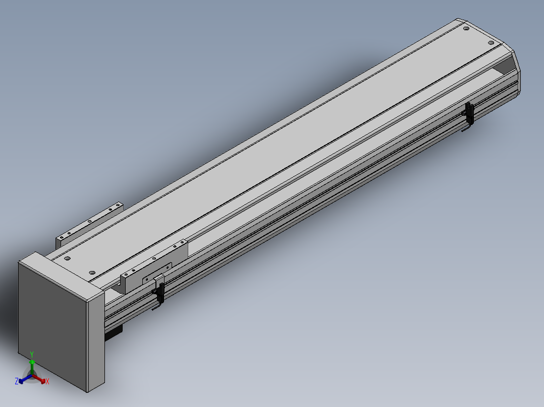 精密模组MY170-T10-750L-BM-P75B-C4-C正等轴测图