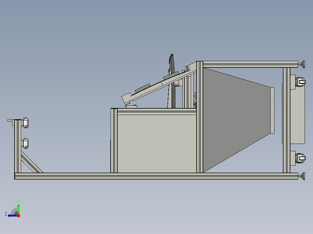 汽车零部件成型工作台俯视图